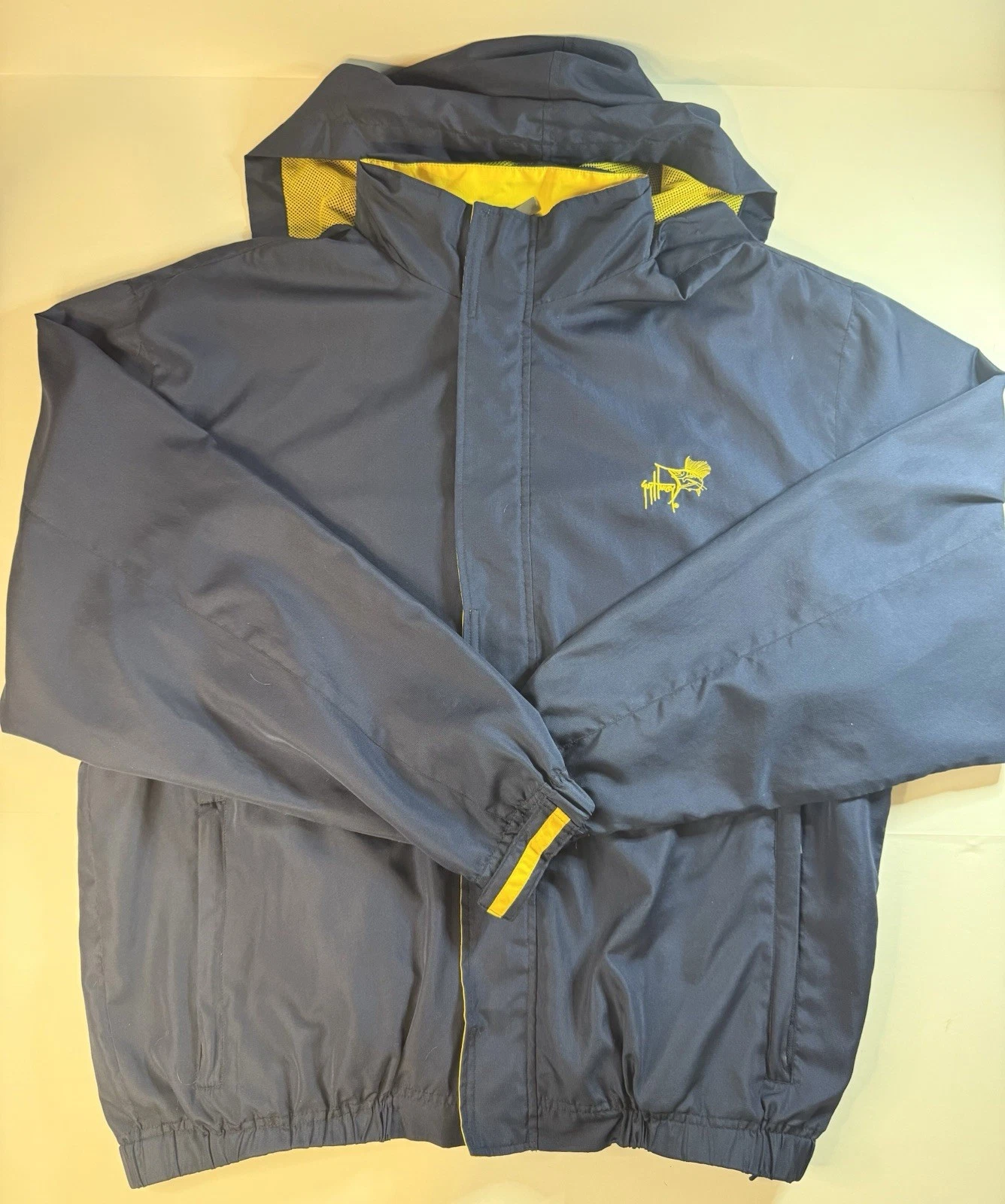 Guy Harvey Bluewater Mens XL Outdoor Hoodie Jacket Water Resistant Vented