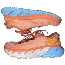 Hoka Gaviota 4 Running Shoes Shell Coral Peach Parfait Womens 8D Wide