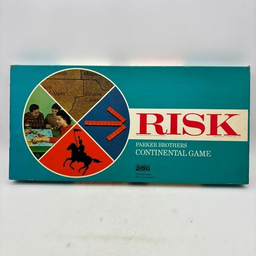 VINTAGE Risk COMPLETE Parker Brothers 1968 Classic Board Game Plastic Pieces War