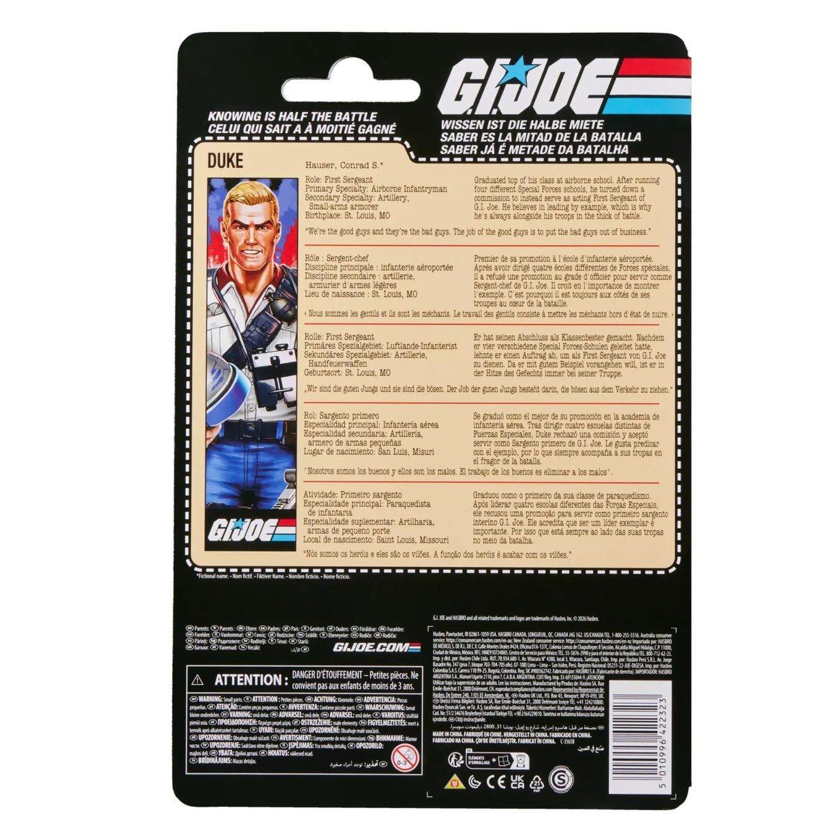 GI Joe Classified Series Retro Cardback 6