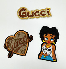 NEW 3PC Embroidered Iron-On Logo Patch Set Heart Character Set
