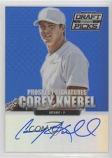 2013 Panini Prizm Perennial Draft Picks Blue 50/75 Corey Knebel #38 Auto 0s3