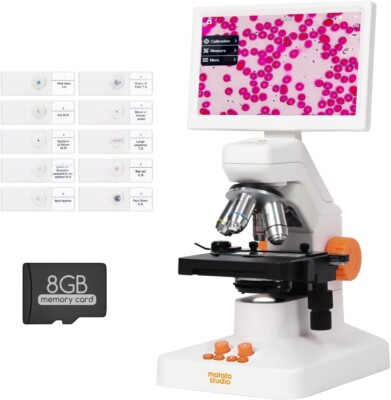 MetataStudio MT3-5 Wireless Digital Microscope, 1600X USB 7'' touch screen