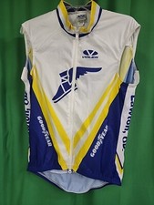 Voler Cycling Jersey Medium White Yellow Team Goodyear Made in USA