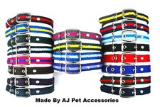 Collares para perros ajustables suaves fuertes duraderos 25 mm correas de aire 23 colores 3 tamaños