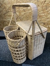 Vintage Whicker Champagne/wine  Hamper/basket