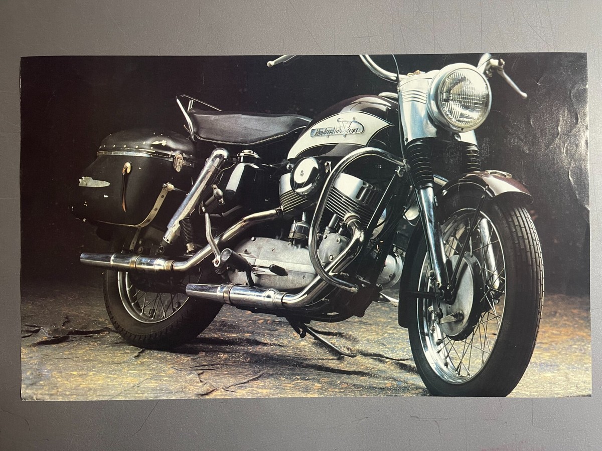 1955 Harley Davidson KH Motorcycle Picture, Print - RARE!! Awesome