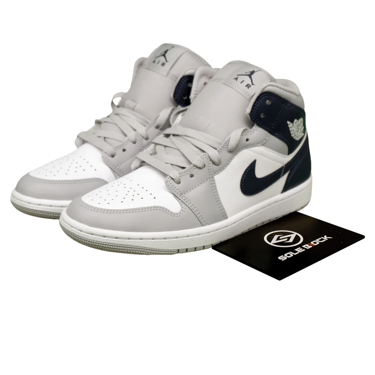 Jordan 1 Mid White Wolf Grey | eBay
