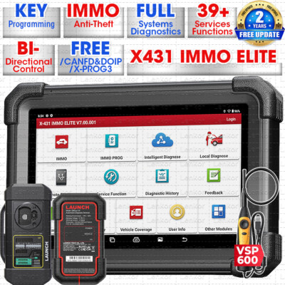 Launch X431 IMMO ELITE PLUS PRO 5 KEY Programming Full System Diagnostic Scanner
