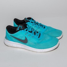 Nike Grade School Blue Free Run Lace Up Athletic Shoes Sz 7Y Women's 8.5