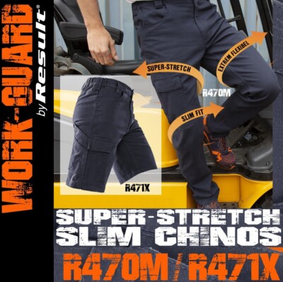 Workguard Trousers, Workwear Cargo- Chino- Freizeit- Arbeitshose / Arbeitsshorts