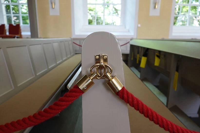 Corrimano Corda Barriera Treppenseil 30 MM Rosso Vinaccia - Immagine 3 di 3