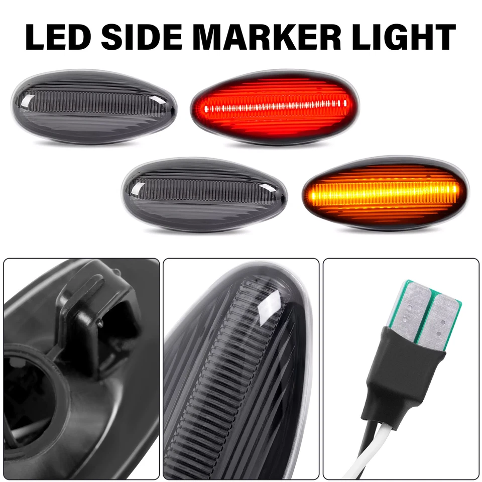 Luces LED laterales para Chevy Silverado/GMC Sierra 2500HD 3500HD 2008-2014 Foto 2 de 4