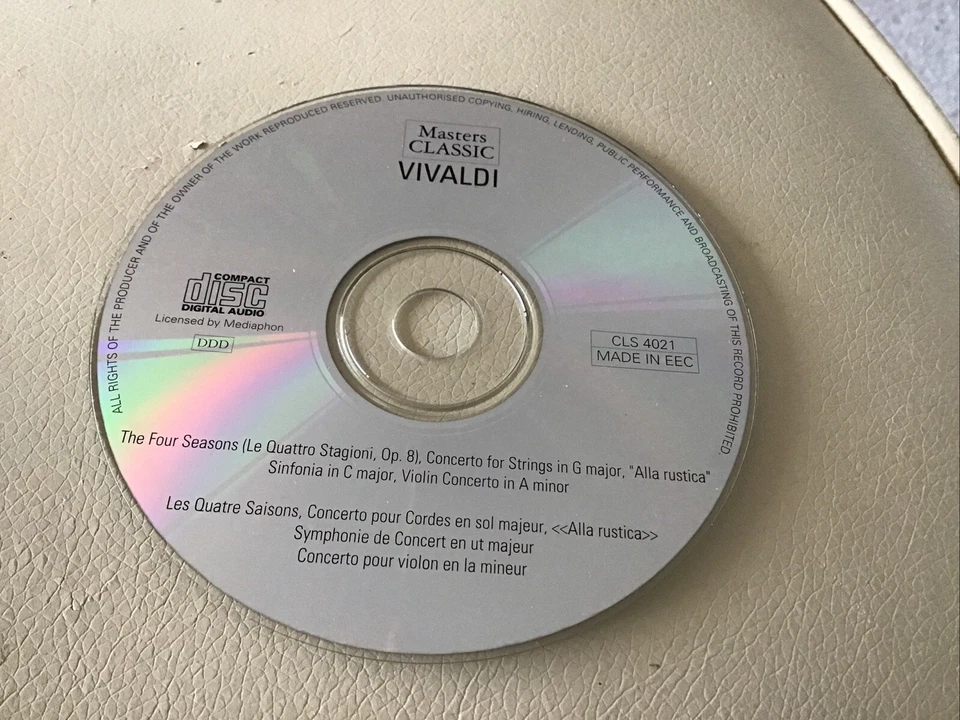 Masters Classic - Vivaldi The Four Seasons - Music CD Album VGC - Изображение 4 из 4