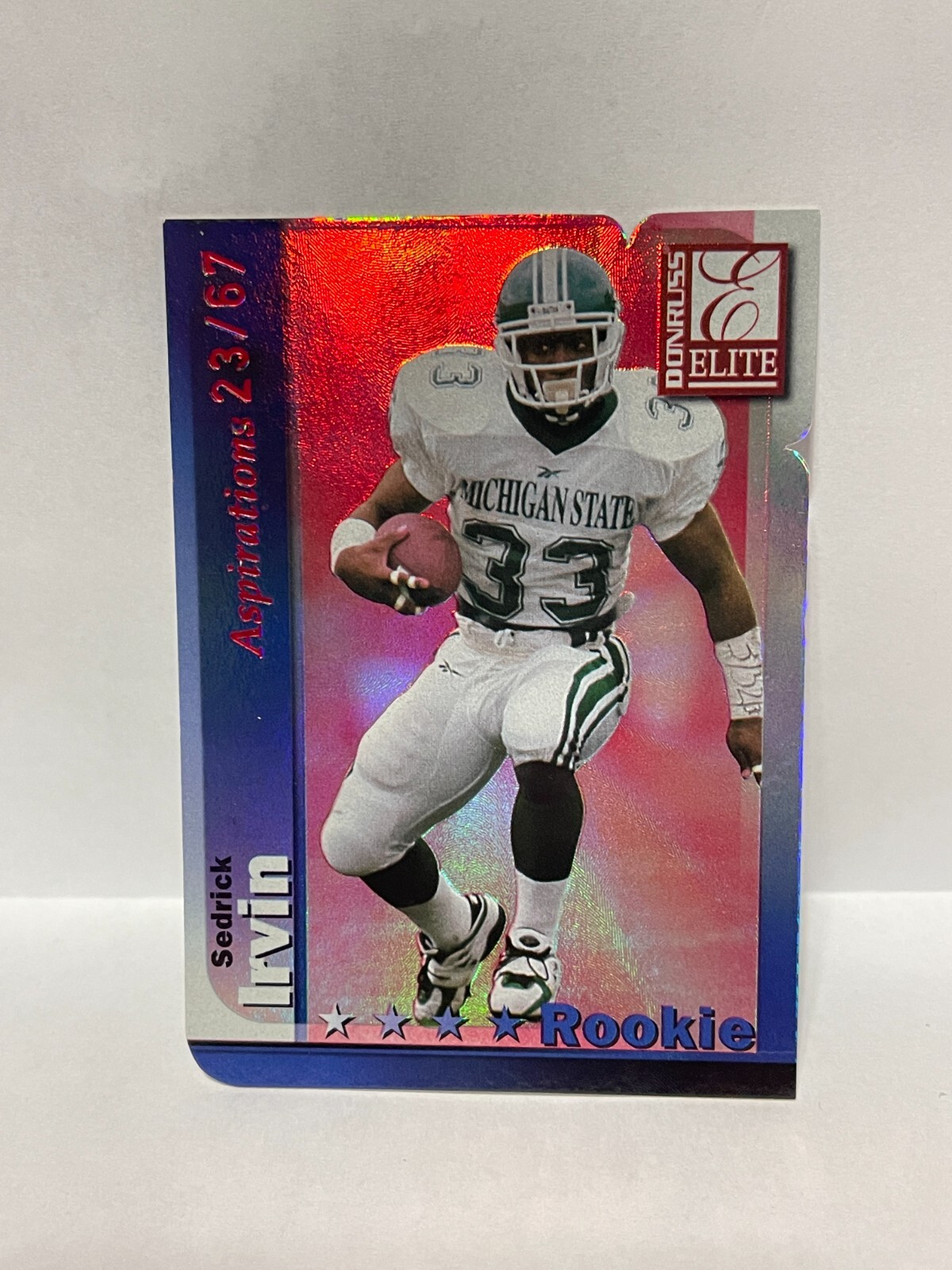 Sedrick Irvin Donruss Elite #179 Aspirations