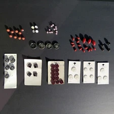 78 Vintage Plastic Buttons, Various Sizes, 26 New, 52 Used