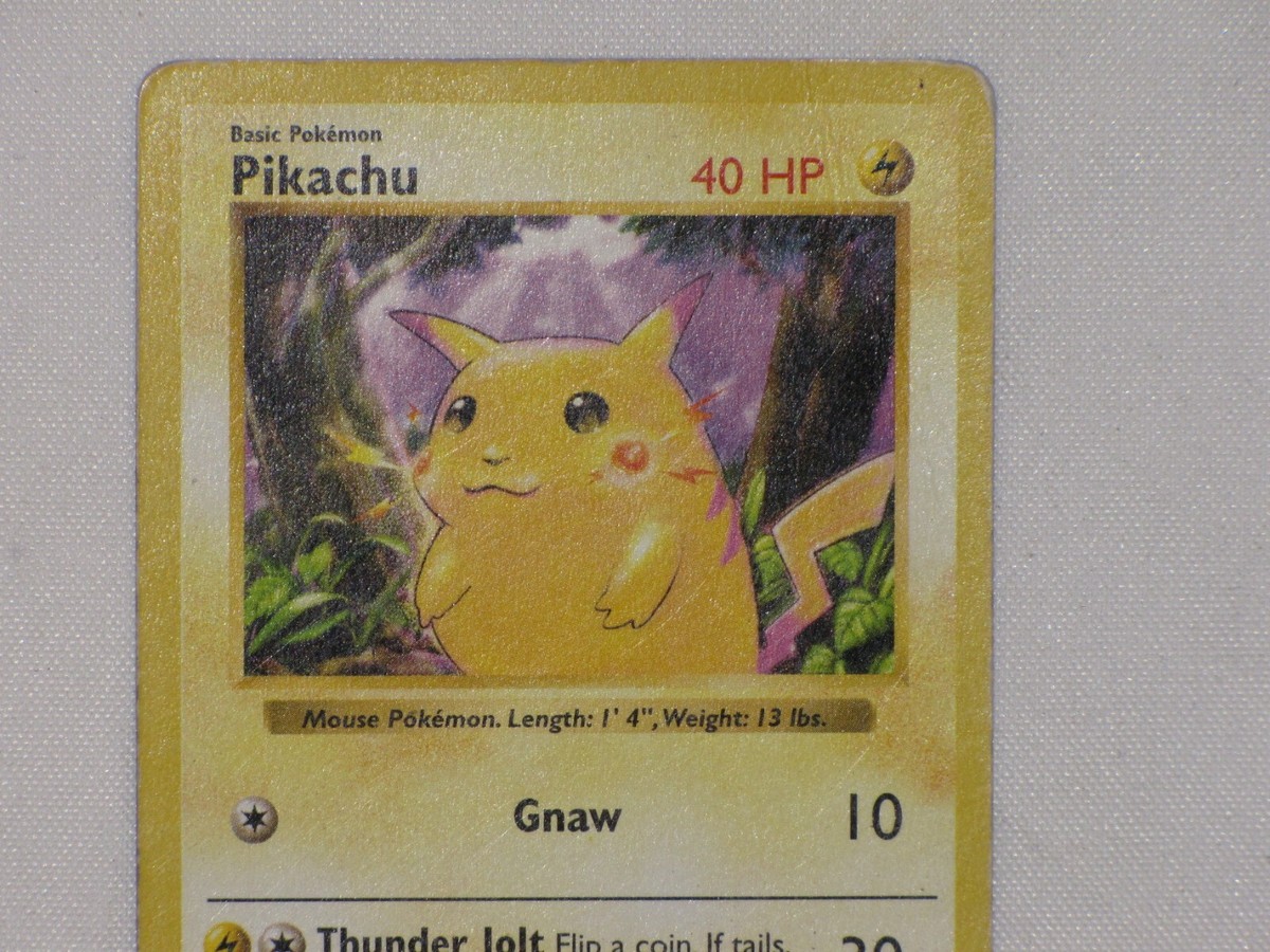 ピカチュウ 4枚　レッドチーク英語版　Red Cheeks Pikachu 旧裏 Red Cheeks Pikachu - Etsy