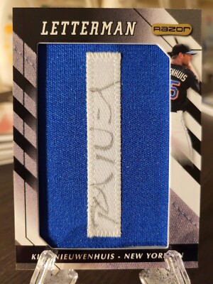 2008 Razor Letterman ''I'' Kirk Nieuwenhuis Auto Rookie RC #KN-11