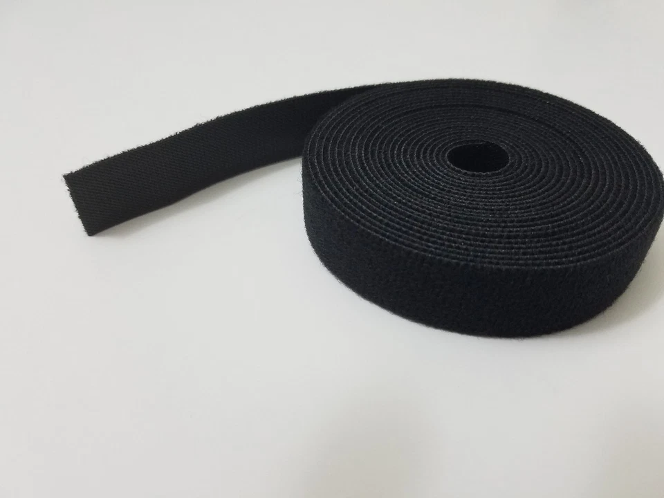 VELCRO® Brand Reusable ONE-WRAP® Strap Double Sided 3/4" X 12ft (4 yards) Black