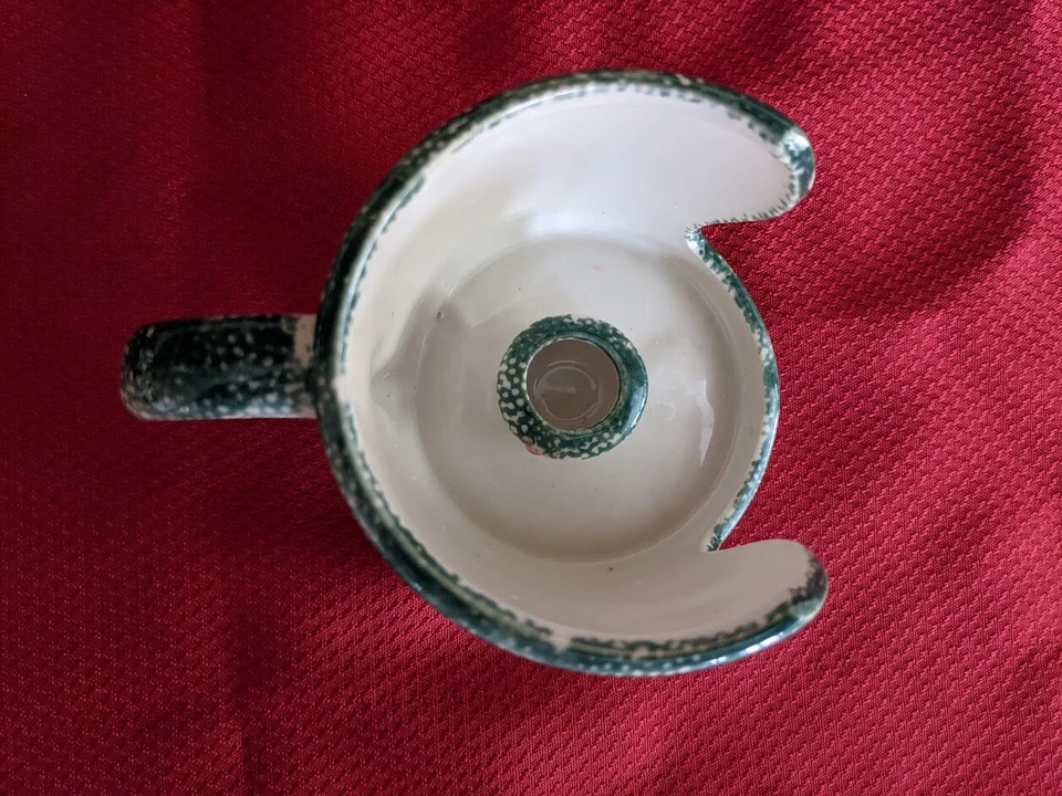 Pottery Chamber Lamp Candle Holder Ceramic Country Style Wreath - Image 4 of 4