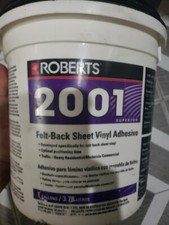 Roberts 2001-1 Floor Adhesive, 2001 Series, Beige, 1 Gal, Pail