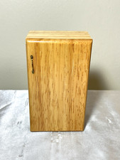 Vintage Dollhouse Miniature 1:12 Oak Wood Refrigerator