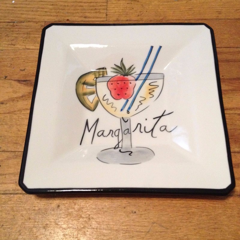 HausenWare Square Dish Serving Bowl Platter - Margarita Design