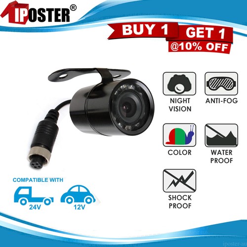 Car Rear View Kit 7" Mirror Monitor with Clip + Color Reversing Camera iPoster - Picture 8 of 19