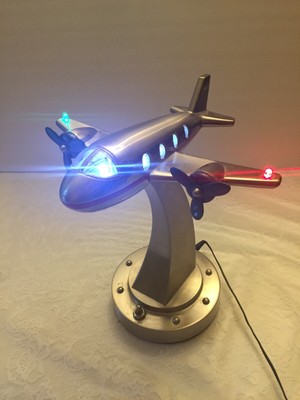 pottery barn airplane lamp