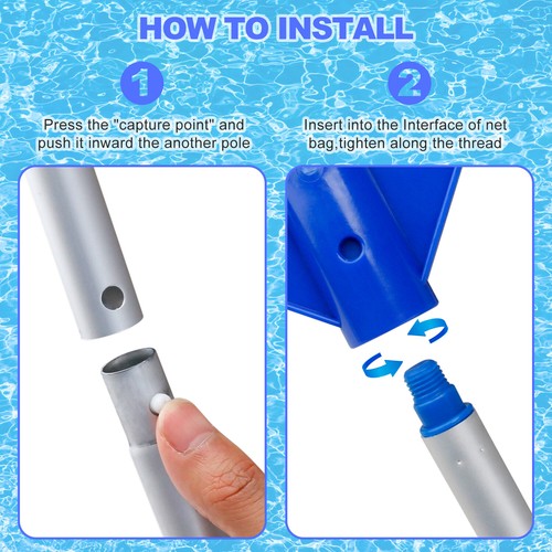 Swimming Pool Spa Suction Vacuum Head Cleaner Cleaning Kit Accessories Tool Kit - Picture 139 of 150
