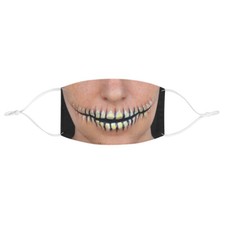 Skeleton Skull Teeth Girl Woman Female Horror Halloween Fabric Face Mask
