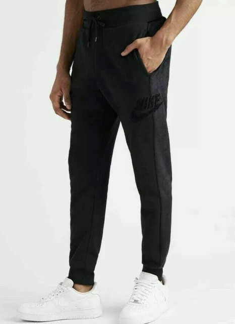 34547 Mens Nike Standard Fit Black Velvet Tapered Jogger Sweat Pants Size XL for sale online | eBay
