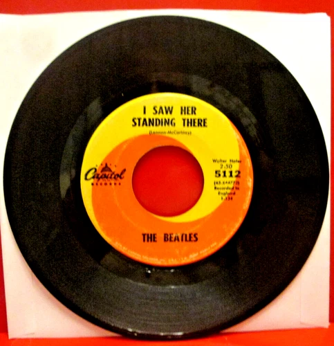 The Beatles-I Want To Hold Your Hand-1964 Capitol Records 5112, 7" 45 Single