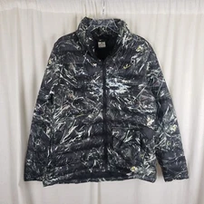 Nike Paint Splatter Down Quilted Puffer Conversion Jacket Parka Vest Mens XL