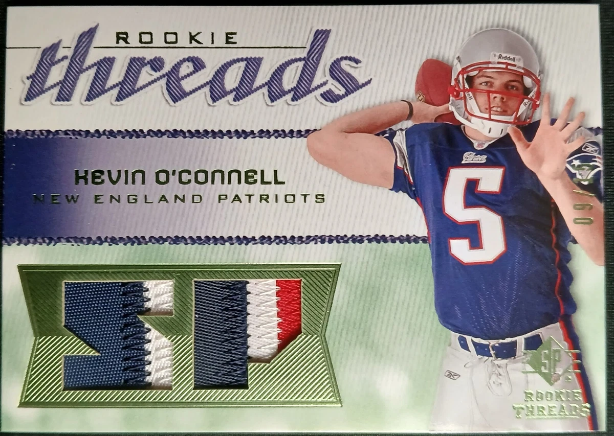 Carte Collector NFL Kevin O'Connell 2008 - Tampon Souvenir & Autographe 1/1 - Match Porté