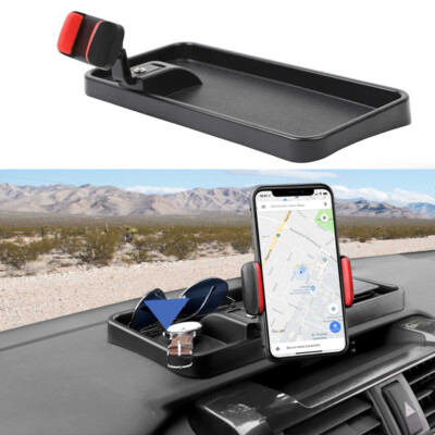 Car Center Console Phone Stander Bracket with Tray For 4Runner 2010+ Accessories