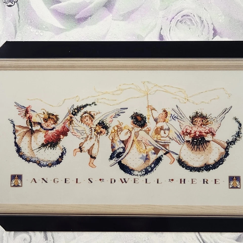 Mirabilia Cross Stitch Pattern Angel Proclamation 1996 MD25 NEW Sealed OOP - Image 2 of 4