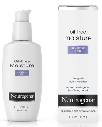 Neutrogena Moisture Oil Free Facial Moisturizer Sensitive Skin Ultra Gentle 4oz