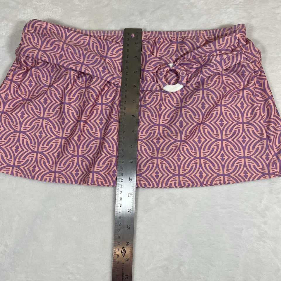 Antonio Melani Bathing Suit Skirt Womans Pink/Lavender Pull On Ring Accent - Image 4 of 4