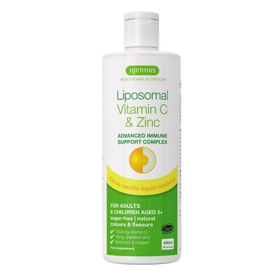 Liposomales Vitamin C 1000mg plus Zink Selen & Kupfer - hochdosierte Immunsys...