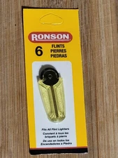 Genuine Ronson Replacement Flint 1 Pack 6 Flints in All 1206 1206-144 NIP