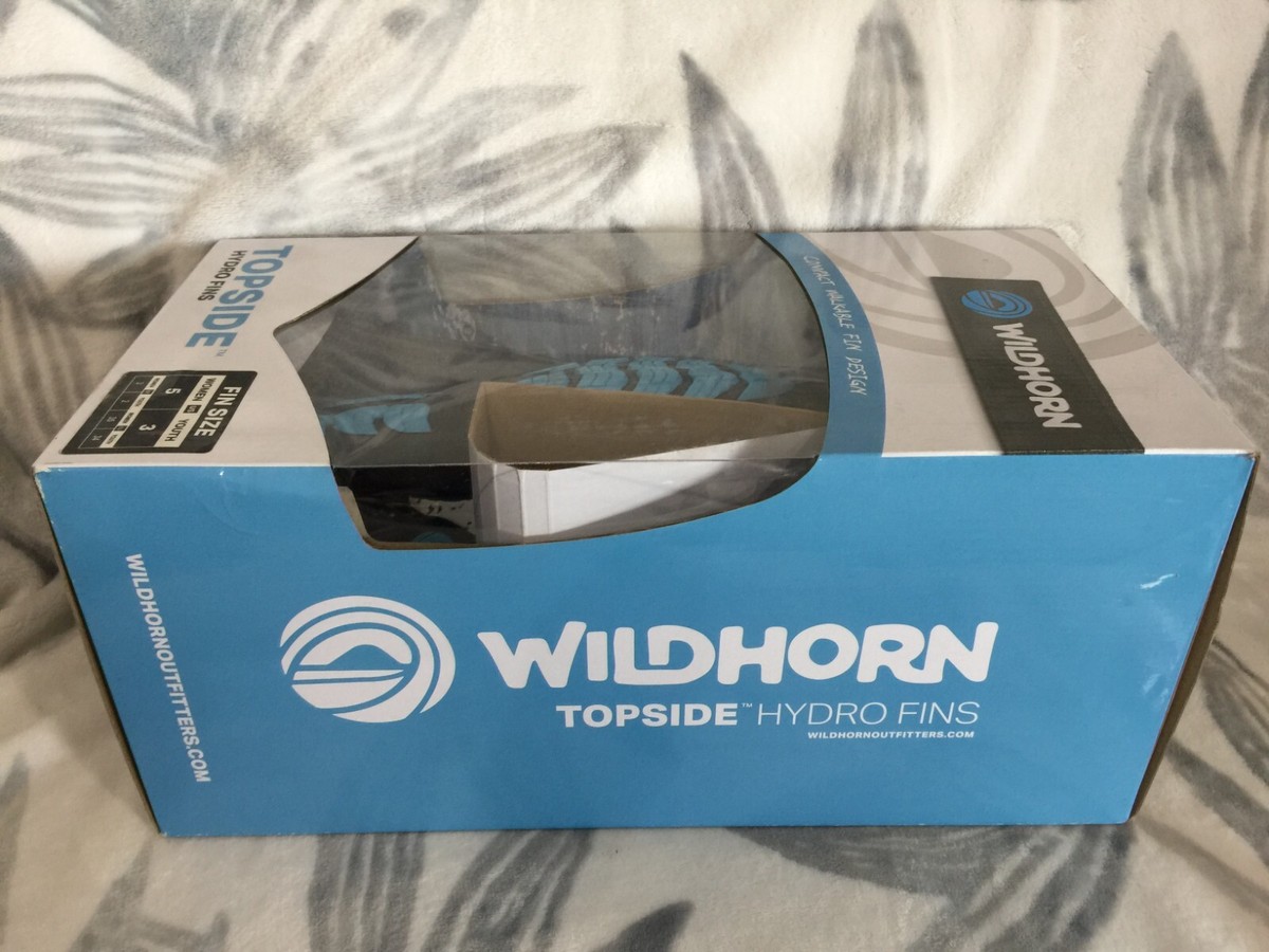 Wildhorn Outfitters Topside Snorkel Fins Pearl Aqua Womens 5 