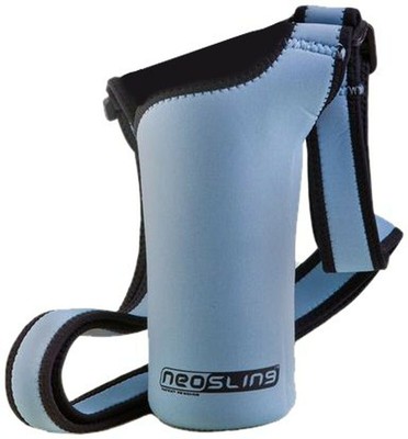 NEOSLING Adjustable Neoprene Bottle Holder – Sky Blue Insulated Sling For Water Bottles | Hands-Free Carry - View #9