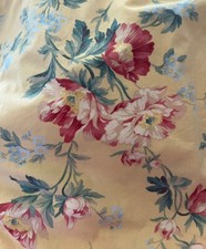 Ralph Lauren PARSONAGE Flora Yellow Premium Cotton Standard Pillowcase Ruffled
