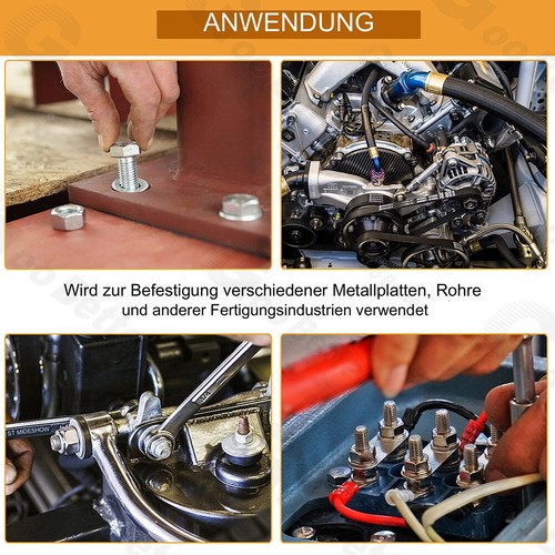 UNC 3/16" 1/4" 5/16" 3/8" 5/8" Zollschraube Sechskantschrauben Edelstahl A2 V2A - Bild 8 von 15