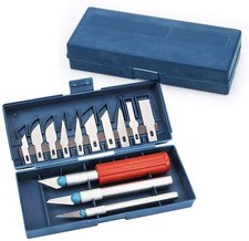 Advanc3D Bastelmesser Skalpell Set 16 tlg., Präzisionsmesser 13 Ersatzklingen