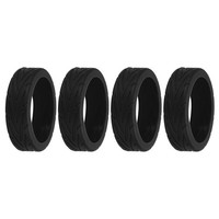 Koffer-Radabdeckungen, 4 StüCk Koffer-Rad-SchutzhüLlen Aus Silikon, Schwarz