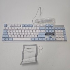 Sades Mechanical Gaming Keyboard USB - Blue and White