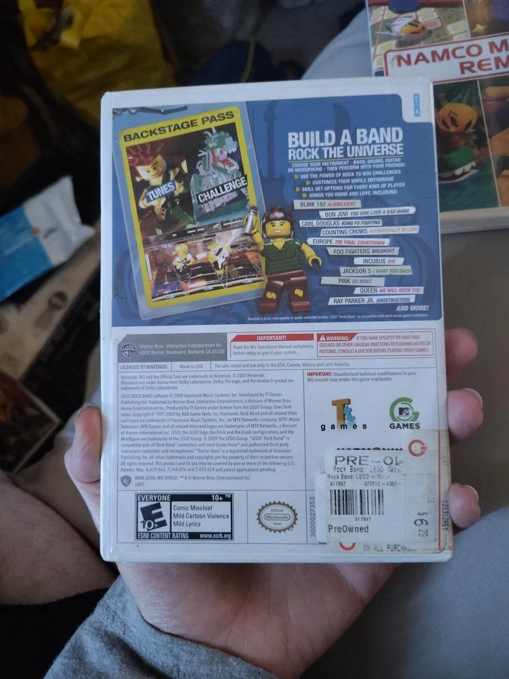 Lote de 3 jogos para Nintendo II - The Beatles Rockband, Lego Rock Band e Band Hero - Imagem 4 de 4