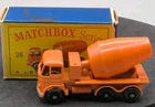 Matchbox Lesney #26 Foden Cement Mixer Lorry Truck With Original Box W
